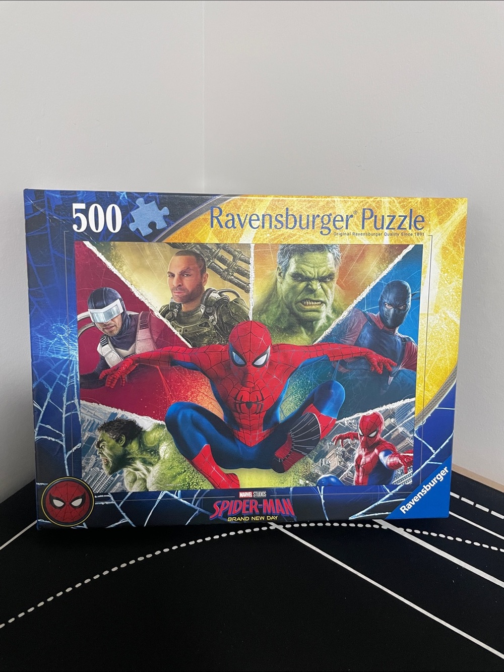 Imported Ravensburger Spider-Man 500-Piece Puzzle - Red, Blue & Yellow Artwork